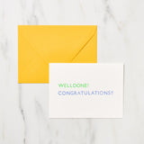 "Well Done! Congratulations!!" Greeting Cards / Letterpress Letters - bungu