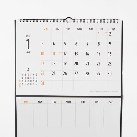 Whiteboard Calendar 2027 / MIDORI - bungu