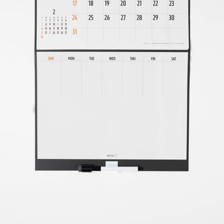 Whiteboard Calendar 2027 / MIDORI - bungu