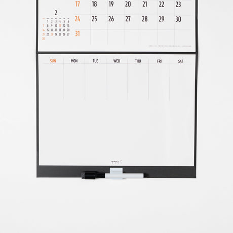 Whiteboard Calendar 2027 / MIDORI - bungu