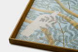 [Limited] Art Touch Kazuko Furuta Art Poster with Teak Frame / TOUCH & FLOW
