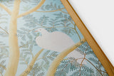 [Limited] Art Touch Kazuko Furuta Art Poster with Teak Frame / TOUCH & FLOW