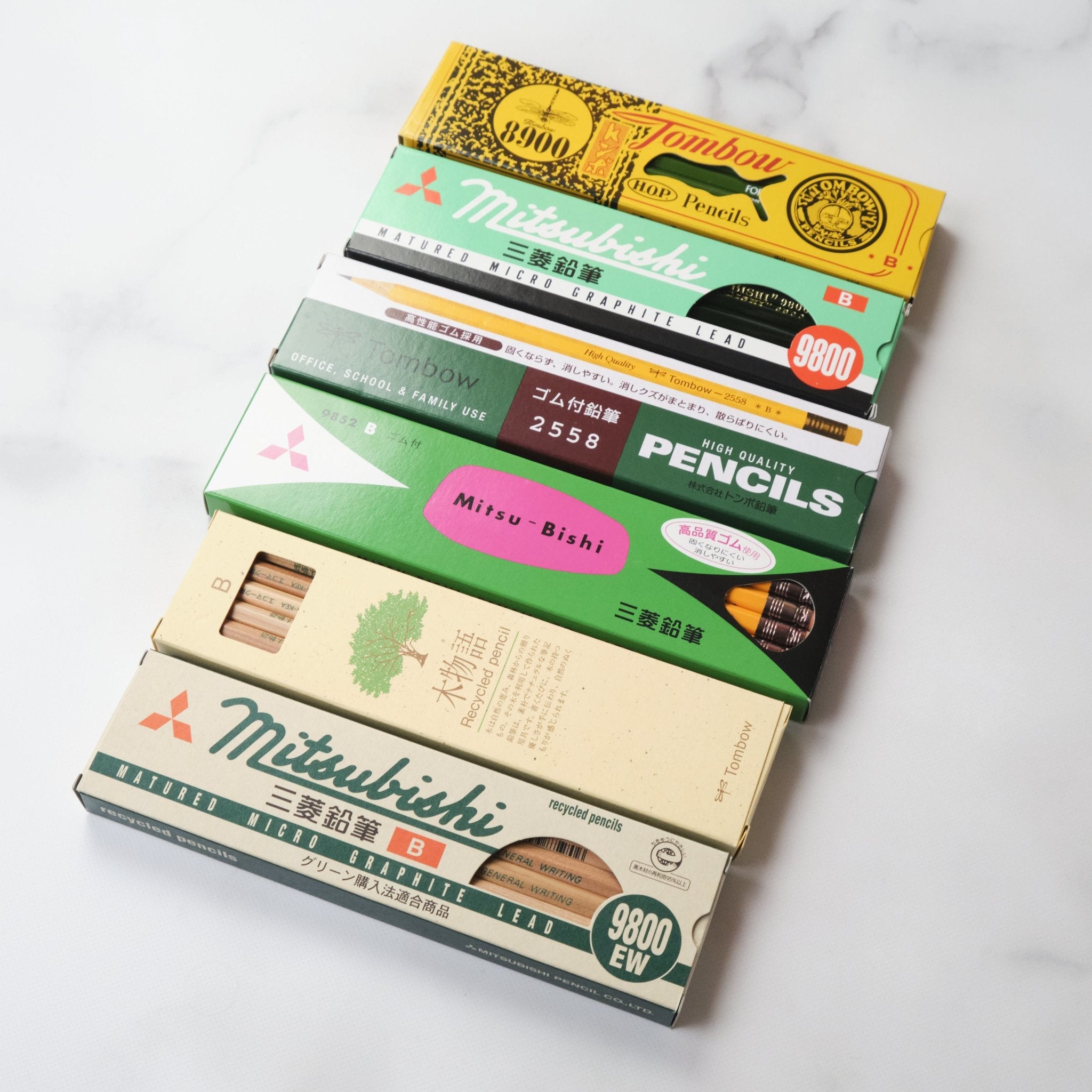 Wooden Pencil Variety Pack Tombow & Mitsubishi Pencils – bungu