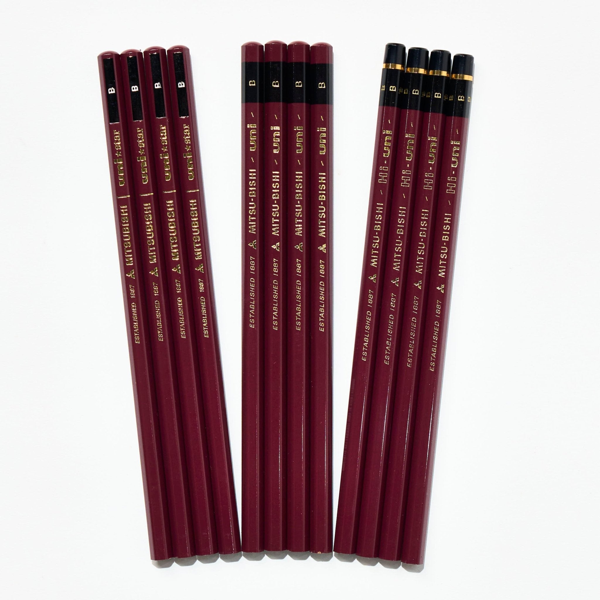 Wooden Pencil Variety Pack uni Mitsubishi Pencils – bungu