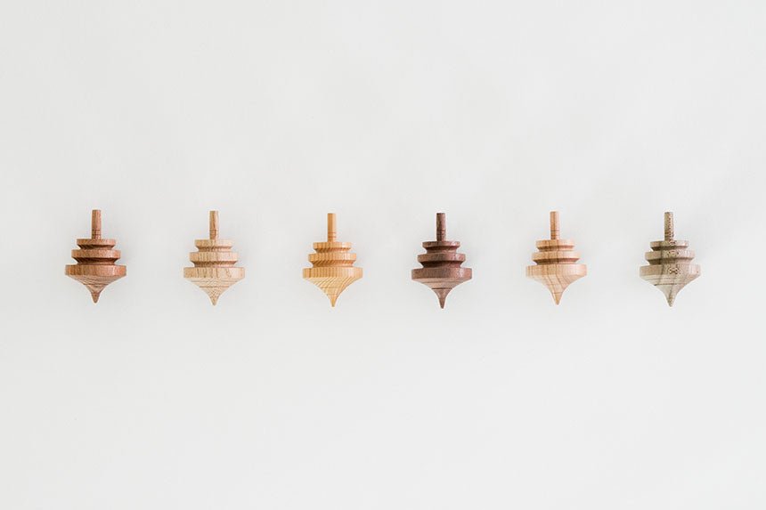 Wooden Spinning Top / Touch & Flow - bungu