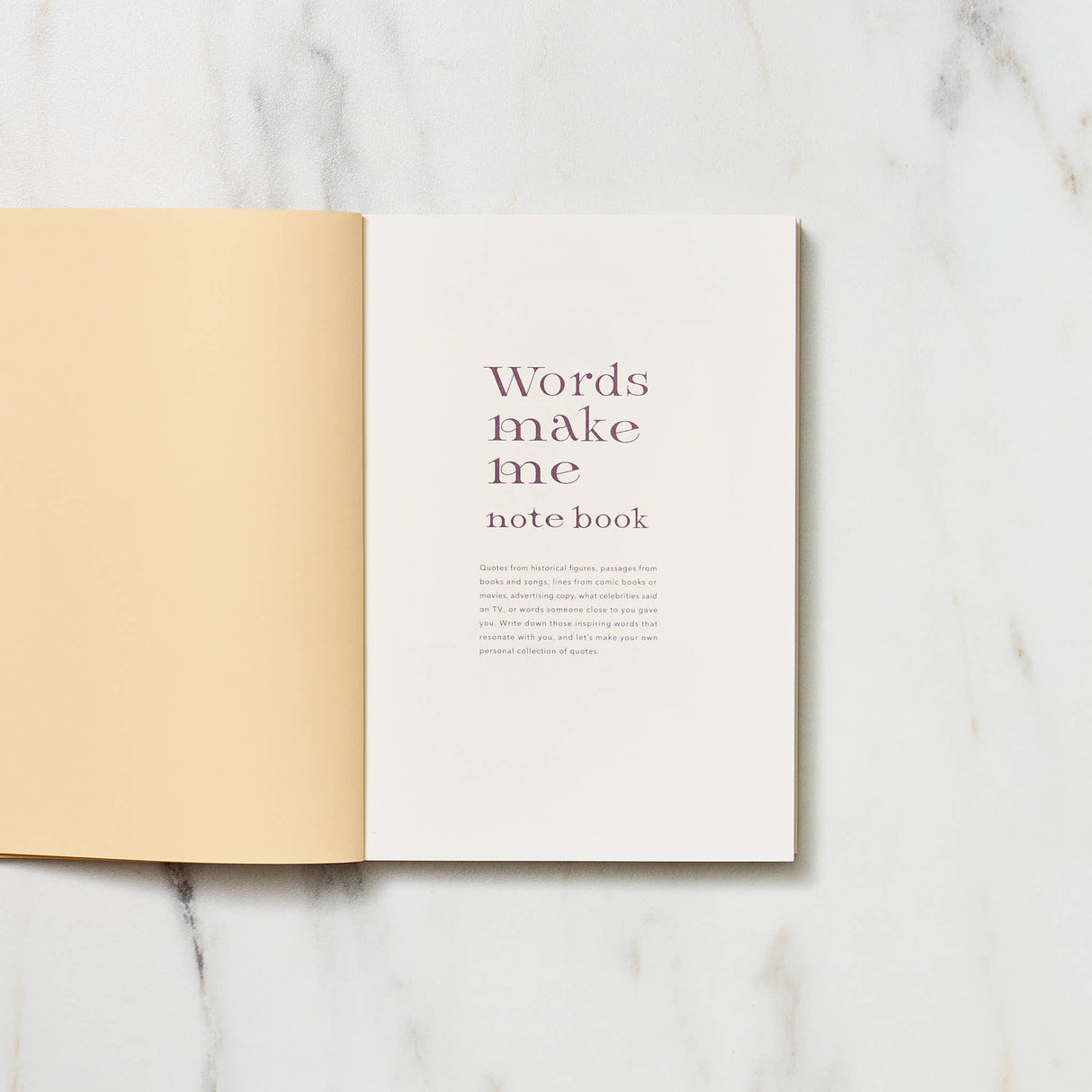 "Words Make Me" Notebook / Iroha - bungu