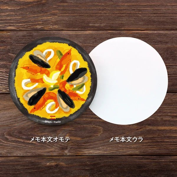 World Foods Round Memo / Marumo Printing Stationery - bungu