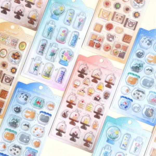 Clearium 3D Sticker / WORLD CRAFT