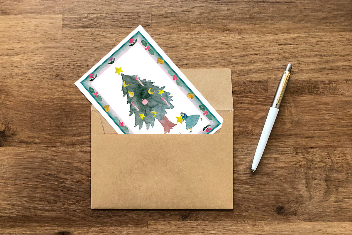 Art Touch kin.iro.hitode X'mas Merry Christmas! Postcard / TOUCH & FLOW