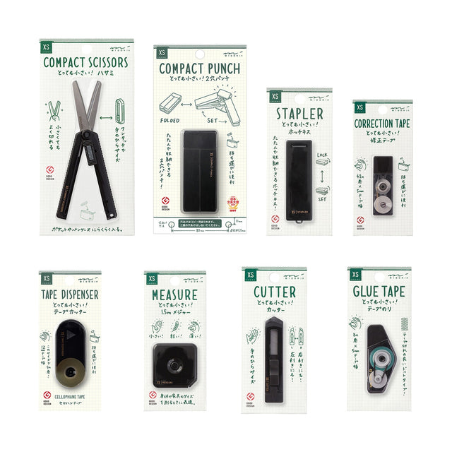 XS Stationery Collection Black / Midori - bungu