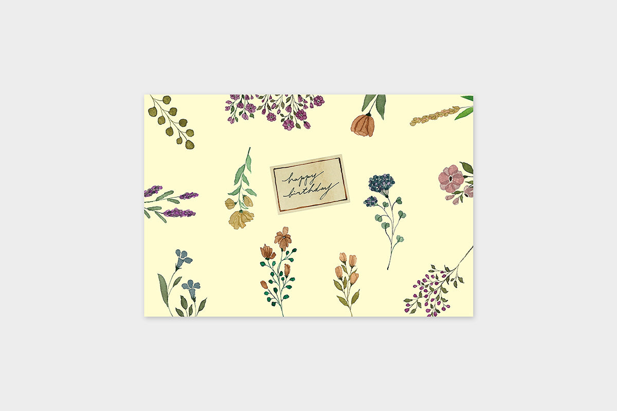 Art Touch pampeliska Floral Pattern Postcards / TOUCH & FLOW