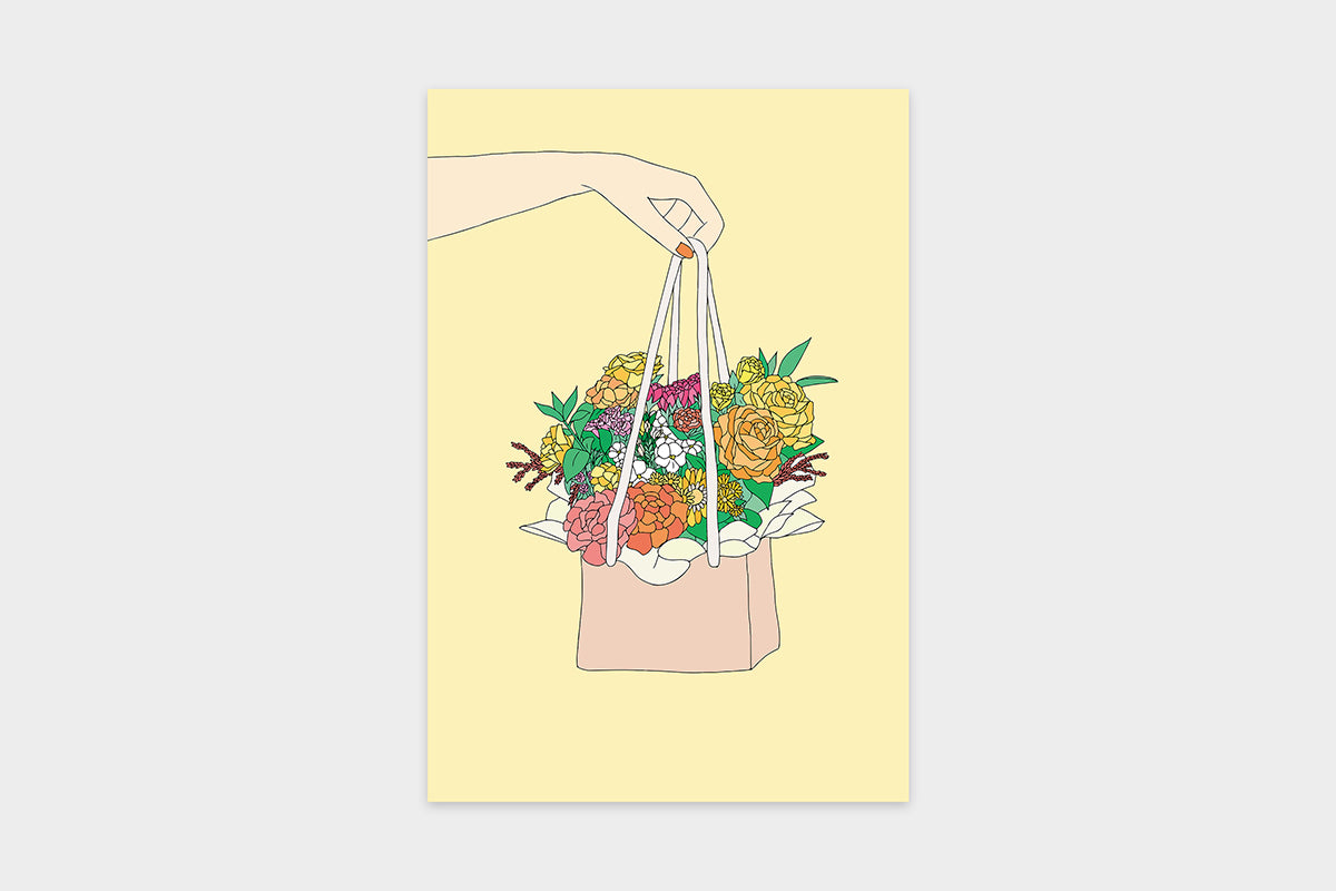 Art Touch chitchat_jas Floral Pattern Postcards / TOUCH & FLOW