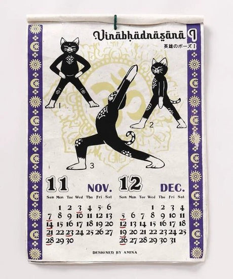 Yoga Cat Wall Calendar 2027 / Amina Collection Co., Ltd. - bungu