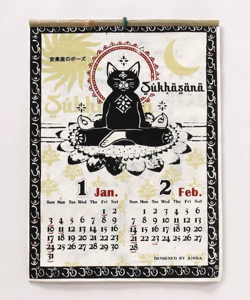 Yoga Cat Wall Calendar 2027 / Amina Collection Co., Ltd.