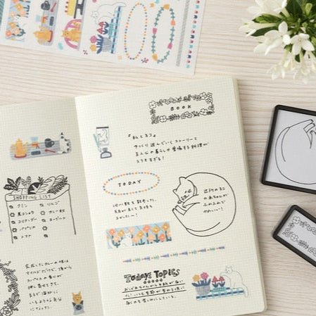 Yuru Log 2mm Grid Notebook / Midori DESIGNPHIL - bungu