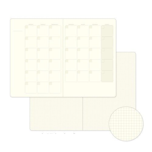 Yuru Log Monthly Free Diary / Midori DESIGNPHIL - bungu