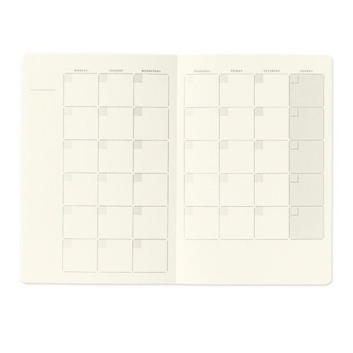 Yuru Log Monthly Free Diary / Midori DESIGNPHIL - bungu