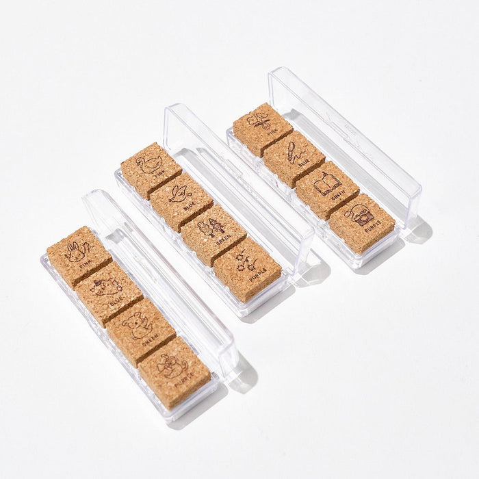 Yuru Log Pre - Inked Cork Stamp / MIDORI - bungu