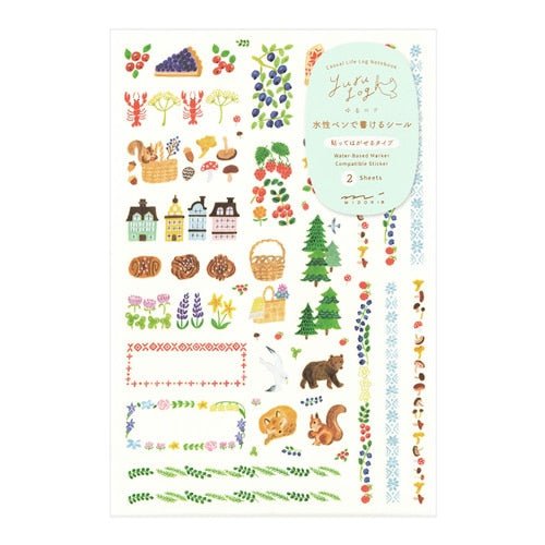 Yuru Log Stickers / Midori DESIGNPHIL - bungu