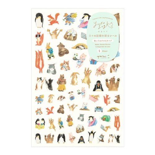 Yuru Log Stickers / Midori DESIGNPHIL - bungu