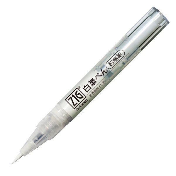 thumbnail image 2 of Kuretake ZIG Cartonist White Brush Pen - Ultra Fine Point 2 of 11