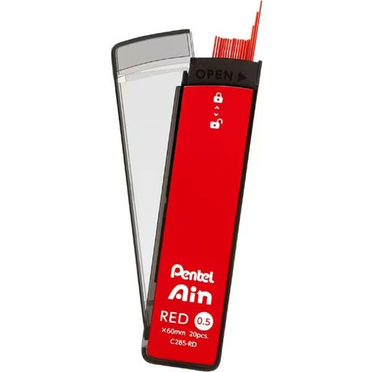 Ain Polysheath 0.5mm Red Pencil Lead / Pentel