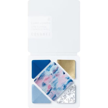 COFFRET Cosmetic Motif Film Stickers Square / KING JIM - Blue Horizon 