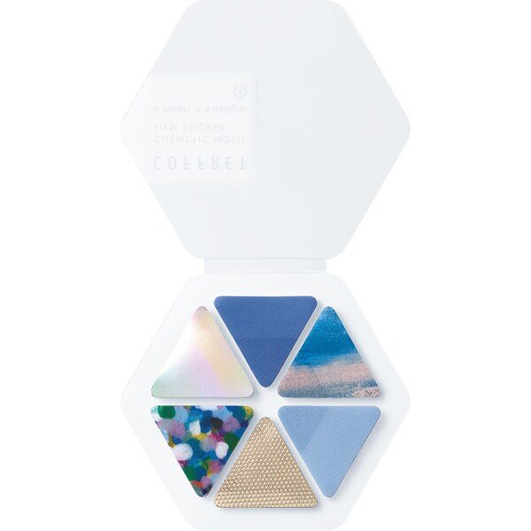 COFFRET Cosmetic Motif Film Stickers Triangle / KING JIM - Horizon Blue 