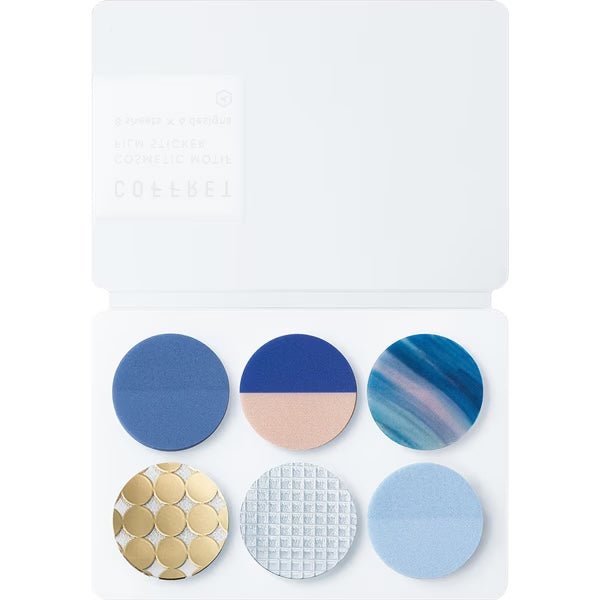 COFFRET Cosmetic Motif Film Stickers Circle / KING JIM - Horizon Blue