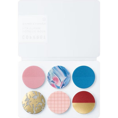COFFRET Cosmetic Motif Film Stickers Circle / KING JIM - Pink Float 
