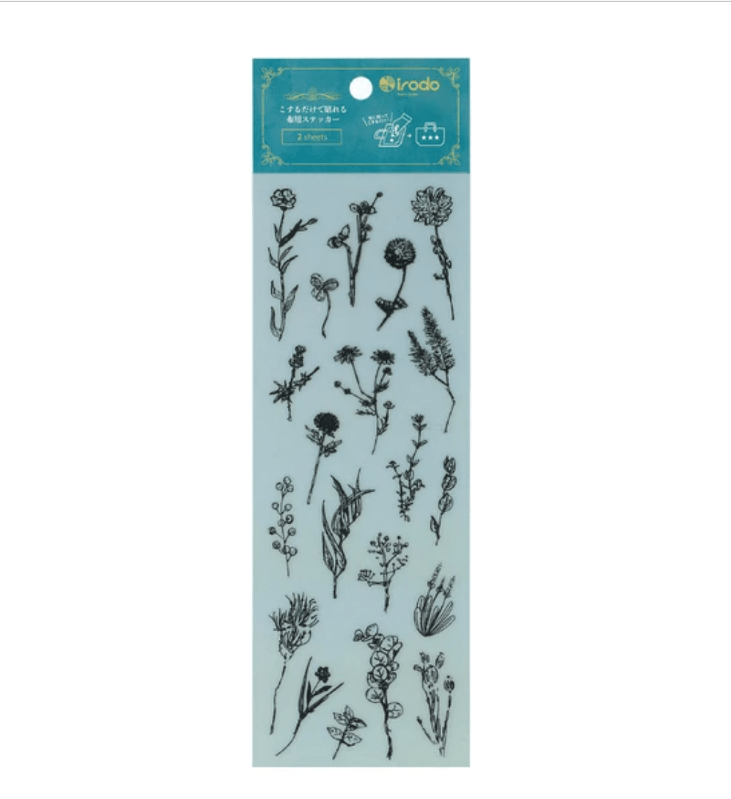Fabric Sticker Set Botany / irodo