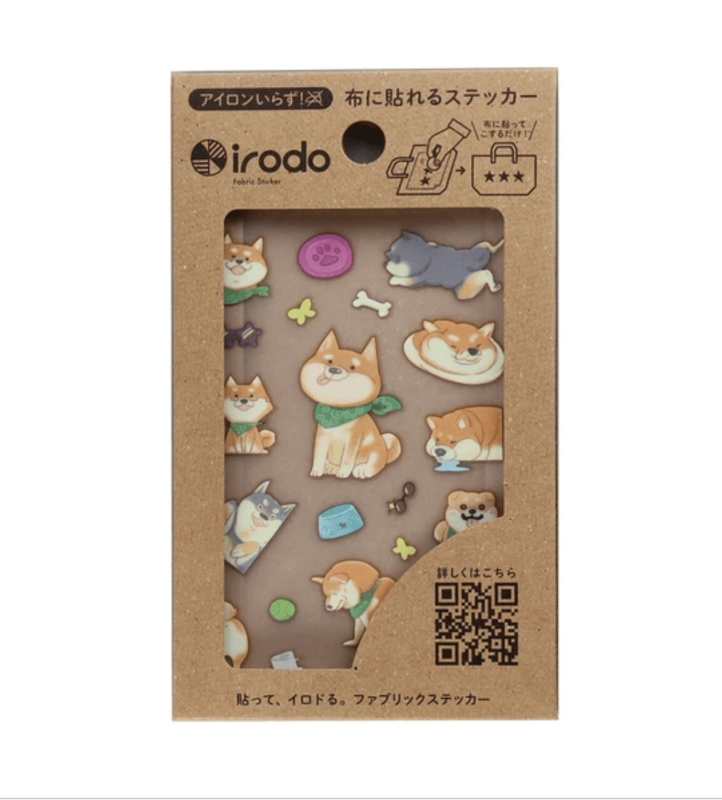 Cute Fabric Sticker of Shiba
