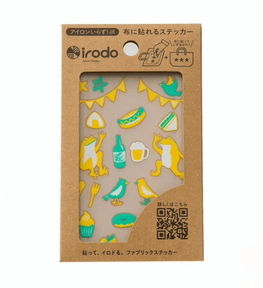 Fabric Stickers of Frogs and Picnic
