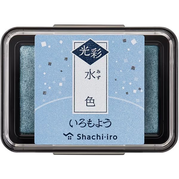 Iromoyo Shiny Stamp Pad - Shachihata Light Blue