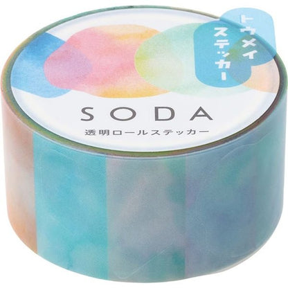 KINGJIM SODA Transparent Masking Tape Palette