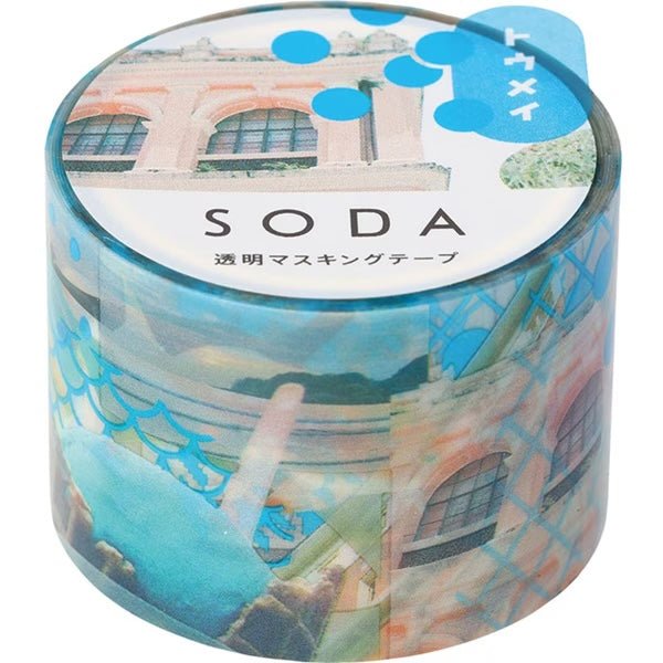 KINGJIM SODA Transparent Masking Tape Photo