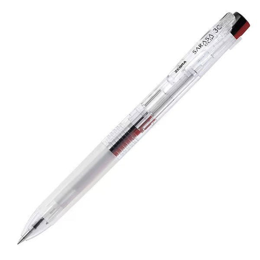Sarasa Clip Multi 3 Color Ballpoint Pen Transparent 0.5mm Zebra