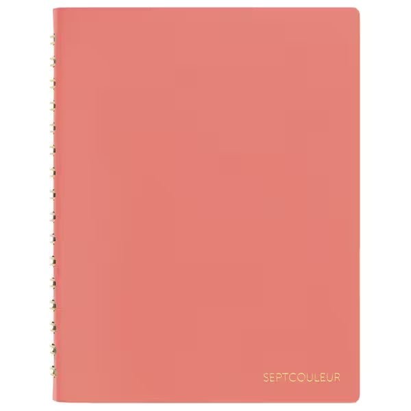 Septcouleur Notebook A6 spicy coral pink