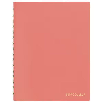 Septcouleur Notebook A6 spicy coral pink