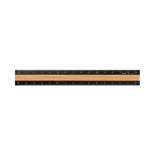 Aluminum & Wood Rulers 15cm / Midori