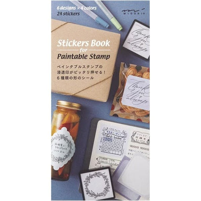 Midori DESIGNPHIL Sticker Book for Paintable Stamps Cool
