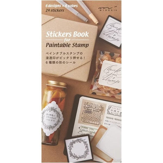 Midori DESIGNPHIL Sticker Book for Paintable Stamps Natural