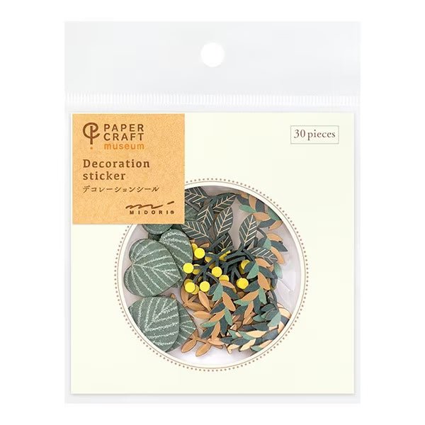 Midory DESIGNPHIL Decoration Sticker Leaves