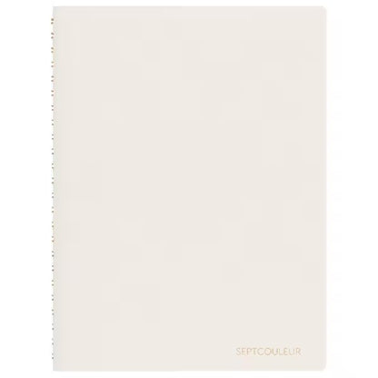 Septcouleur Notebook with the crisp white color