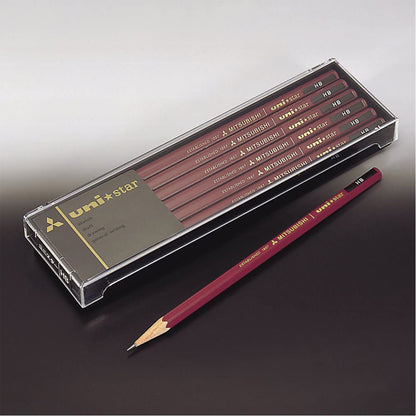Uni Star Wooden Pencil 1 Dozen Pack / Mitsubishi Pencil